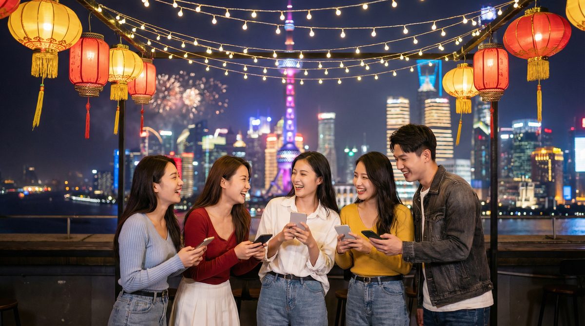 AI换脸社区聚会视频